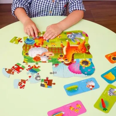 Puzzle w saszetce 49 el. Farma + mini gra Roter Kafer