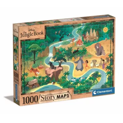 Puzzle 1000 el. Story Maps Ksi�ga D�ungli Clementoni