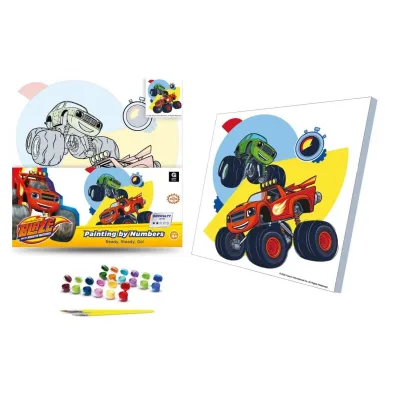Qbee Malowanie po numerach 30x30cm Blaze: Na start