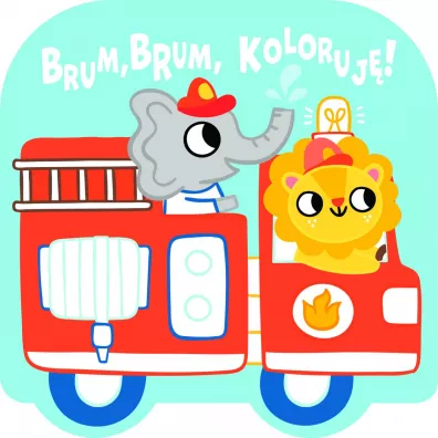 Brum, brum, koloruj�! - W�z stra�acki