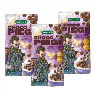 Bakalland Kleks Patki Choco Piegi Zestaw 3 x 250 g