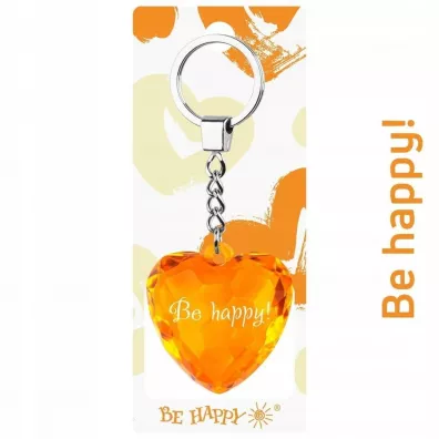 Be-Happy Gifts Brelok serce Be happy!
