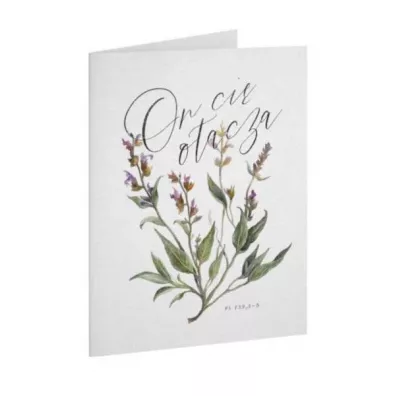 Kartka Dobro - ON - On ci� otacza - sza�wia