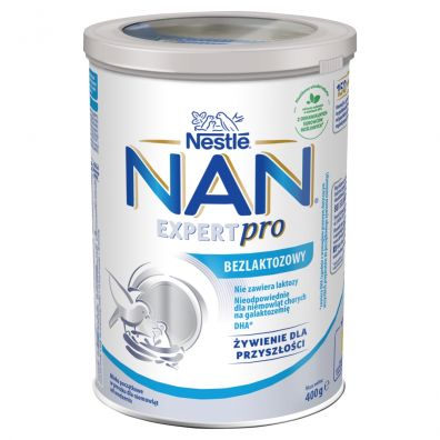 Nestle Nan Expert Pro Bezlaktozowy Mleko pocztkowe dla niemowlt od urodzenia 400 g