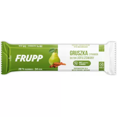Frupp Baton liofilizowany gruszka - cynamon bezglutenowy 10 g