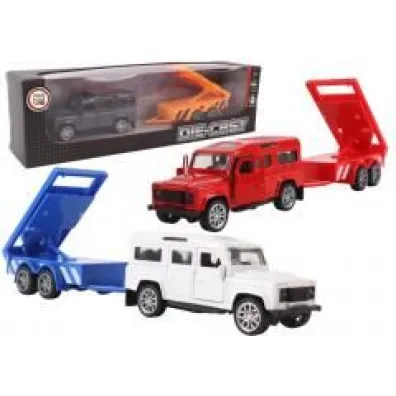 Samoch�d z przyczep� roboty drogowe metal mix Pro Kids
