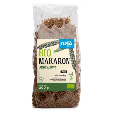 Niro Makaron orkiszowy penoziarnisty nitki 400 g Bio