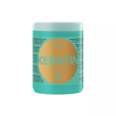 Kallos Keratin Hair Mask With Keratin And Milk Protein maska do wosw suchych i amicych si z wycigiem keratyny i proteiny mlecznej 1 l