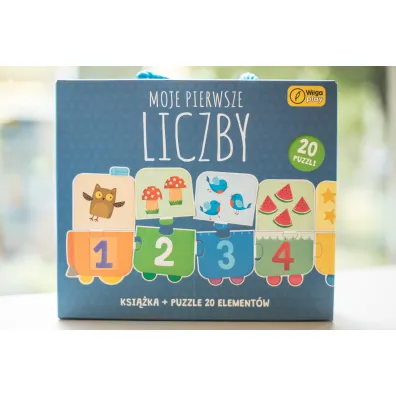 Puzzle 20 el. Moje pierwsze liczby + ksi��ka Wilga Play