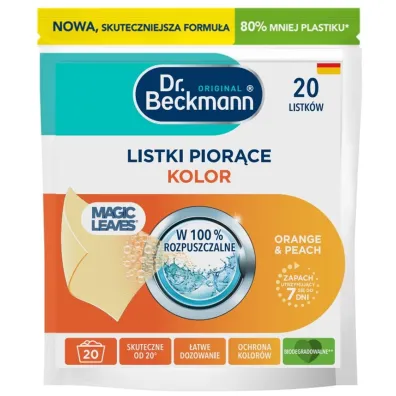Dr. Beckmann Magic Leaves Listki pior�ce Orange&Peach - kolor 20 szt. GRATIS