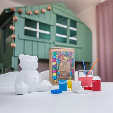 Kolorowanka 3D Anoufa Bear