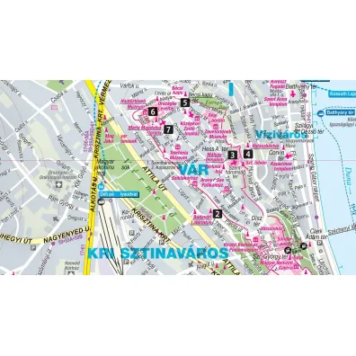 Budapeszt map&guide PL laminat 2024