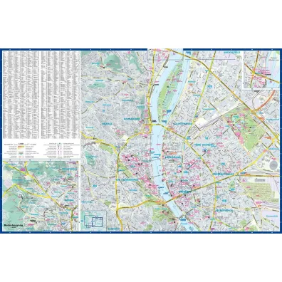 Budapeszt map&guide PL laminat 2024