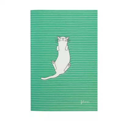 Santoro �redni Notatnik - Feline Fine (Bold Green)