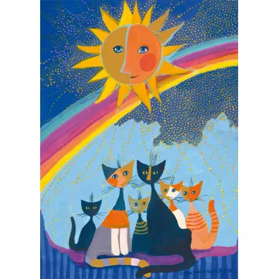 Puzzle 1000 Rosina Wachtmaister Koty s�o�ce t�cza Schmidt