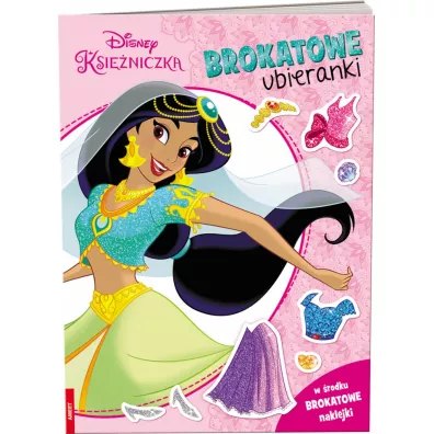 Disney ksiniczka. Brokatowe ubieranki