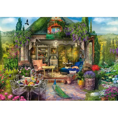 Puzzle 1000 el. PQ Wymarzony domek ogrodowy Schmidt
