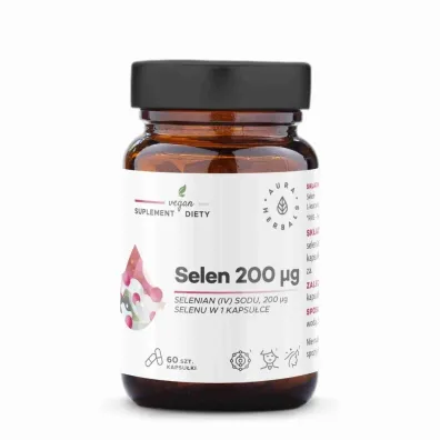 Aura Herbals Selen 200 selenian sodu suplement diety 60 kaps.
