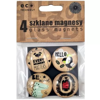 Ziemia Obiecana Magnesy szklane z kolorowym nadrukiem