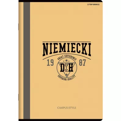 Zeszyt Top 2000 Niemiecki A5 kratka, 70g 60 kartek