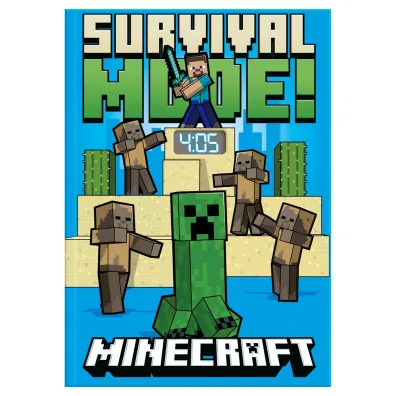 Notatnik z zegarkiem LCD Minecraft MIN4331