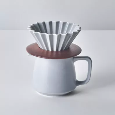 Origami Podstawka pod dripper z drewna
