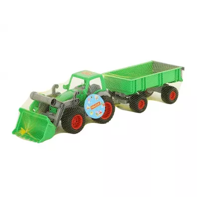 Wader-Polesie 8817 Farmer technic traktor+adowarka z przyczep w siatce