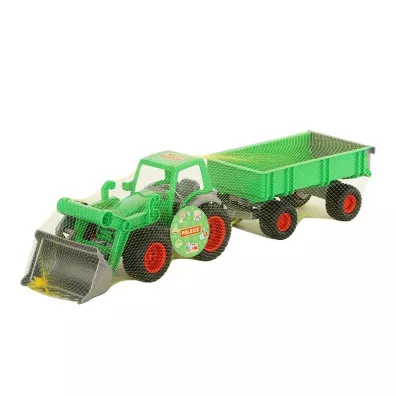 Wader-Polesie 8817 Farmer technic traktor+adowarka z przyczep w siatce