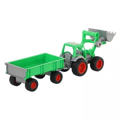 Wader-Polesie 8817 Farmer technic traktor+adowarka z przyczep w siatce