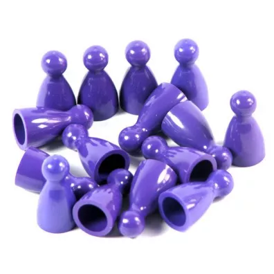 Pionki do gry z gwk - fioletowe Plastic Polska