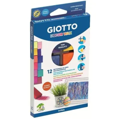 Kredki woskowe prostok�tne 12 kolor�w GIOTTO
