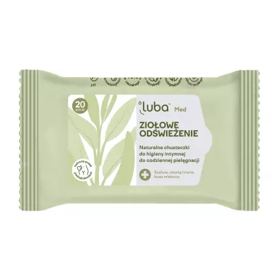 Luba Med Zio�owe Od�wie�enie naturalne chusteczki do higieny intymnej 20 szt.