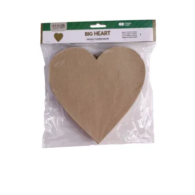Happy Color Kszta�t z papier mache BIG HEART, 19x2.5cm