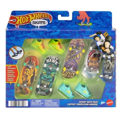 Hot Wheels Skate Deskorolka 4-pak + buty Mattel