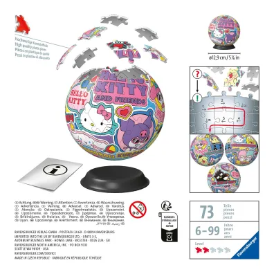 Puzzle 3D: Hello Kitty Kula 72 el. Ravensburger