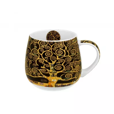 Duo Sp. z o.o. Porcelanowy kubek baryka Klimt Tree Of Life 430 ml