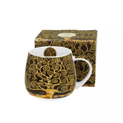 Duo Sp. z o.o. Porcelanowy kubek baryka Klimt Tree Of Life 430 ml