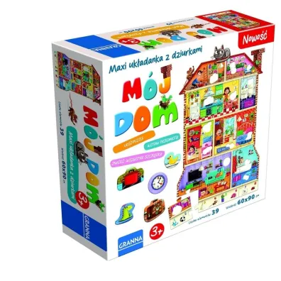 Puzzle Maxi uk�adanka z dziurkami M�j dom Granna