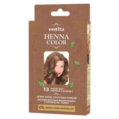 Venita Henna Color zio�owa od�ywka koloryzuj�ca z naturalnej henny 13 Orzech Laskowy 30 g