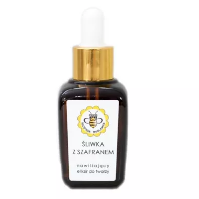 Miodowa Mydlarnia Eliksir do twarzy liwka z szafranem 30 ml