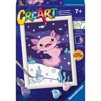 Malowanie po numerach CreArt - Wild Animals Aksolotl Ravensburger