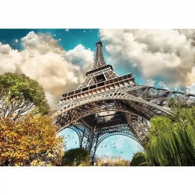 Puzzle 1000 el. Wie�a Eiffel w Pary�u, Francja Trefl