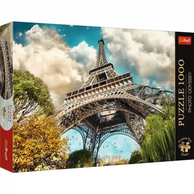 Puzzle 1000 el. Wie�a Eiffel w Pary�u, Francja Trefl