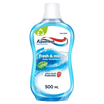 Aquafresh Fresh & Minty p�yn do p�ukania jamy ustnej 500 ml