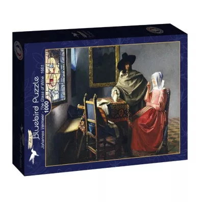 Puzzle 1000 el. Kieliszek wina, Vermeer Bluebird Puzzle