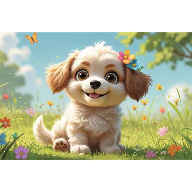 Puzzle 60 el. Szczeniaczkiem by�! Trefl