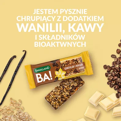 Bakalland Baton BA!lans Waniliowe Cappuccino 38 g