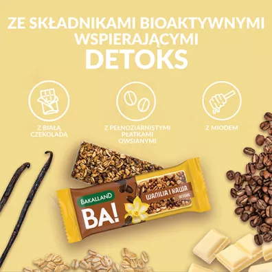 Bakalland Baton BA!lans Waniliowe Cappuccino 38 g