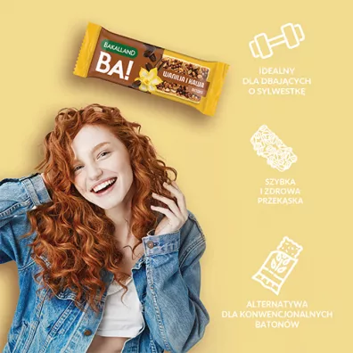 Bakalland Baton BA!lans Waniliowe Cappuccino 38 g