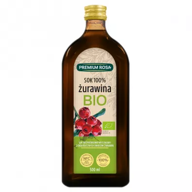 Premium Rosa Sok NFC z urawiny 100% 500 ml Bio